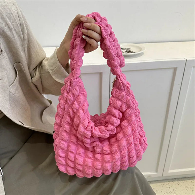 Crossbody Bag With Pleated