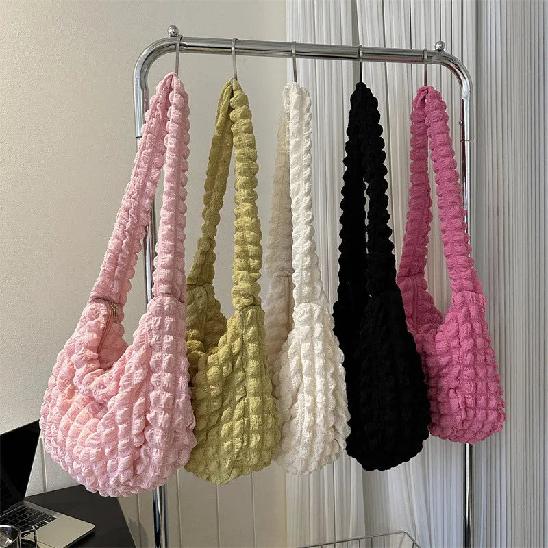 Crossbody Bag With Pleated