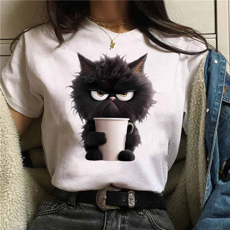 Funny Cat Women T-shirt