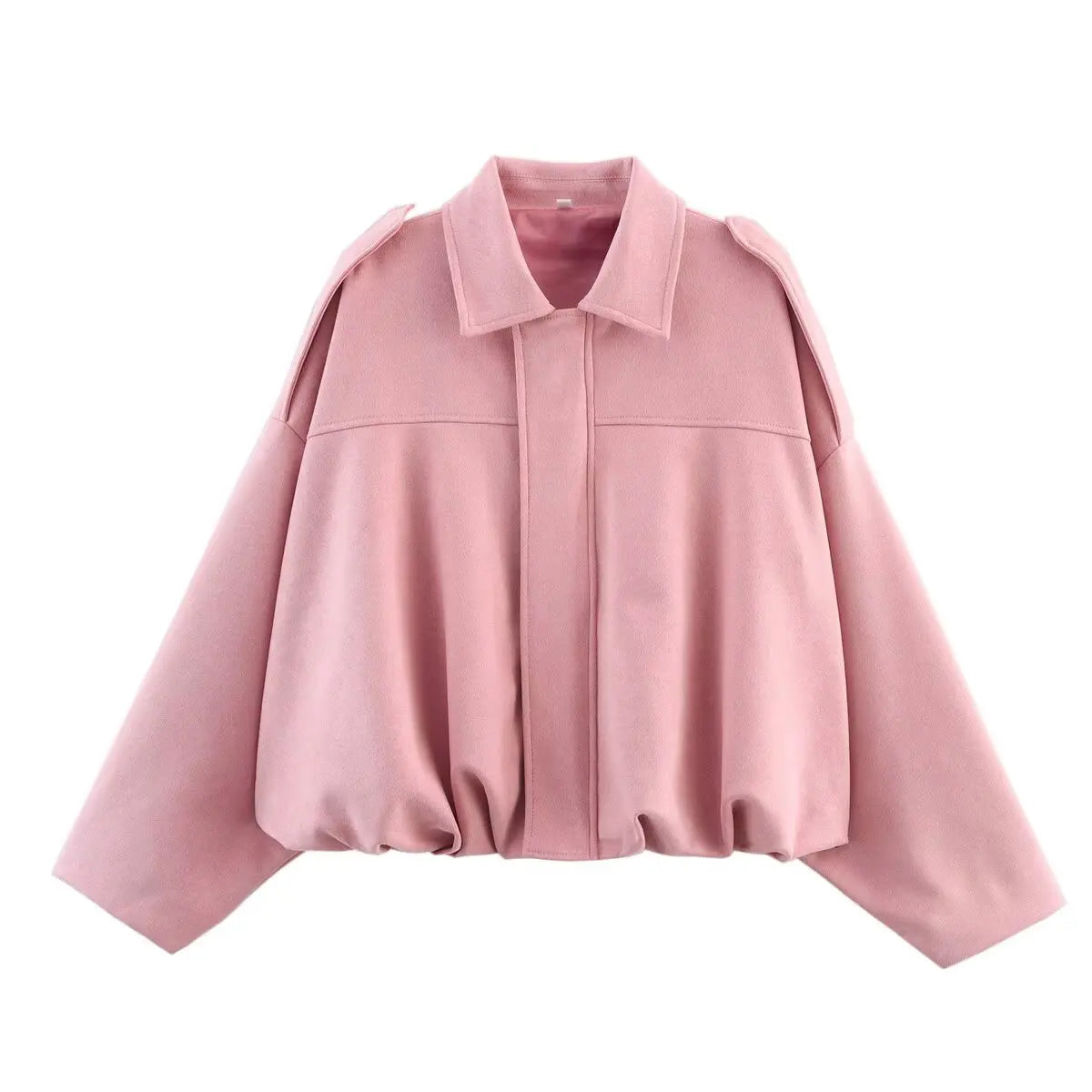 Women Suede Bomber Jacket