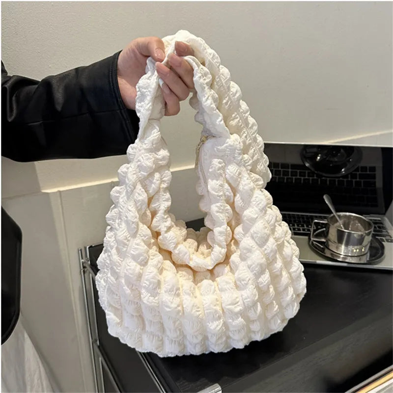 Crossbody Bag With Pleated