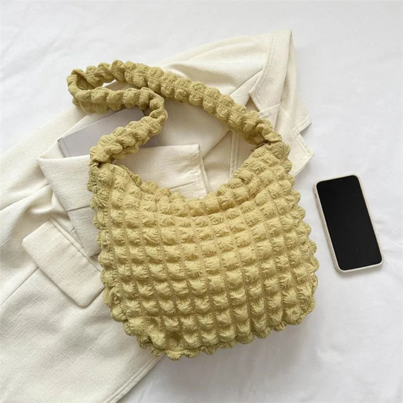 Crossbody Bag With Pleated